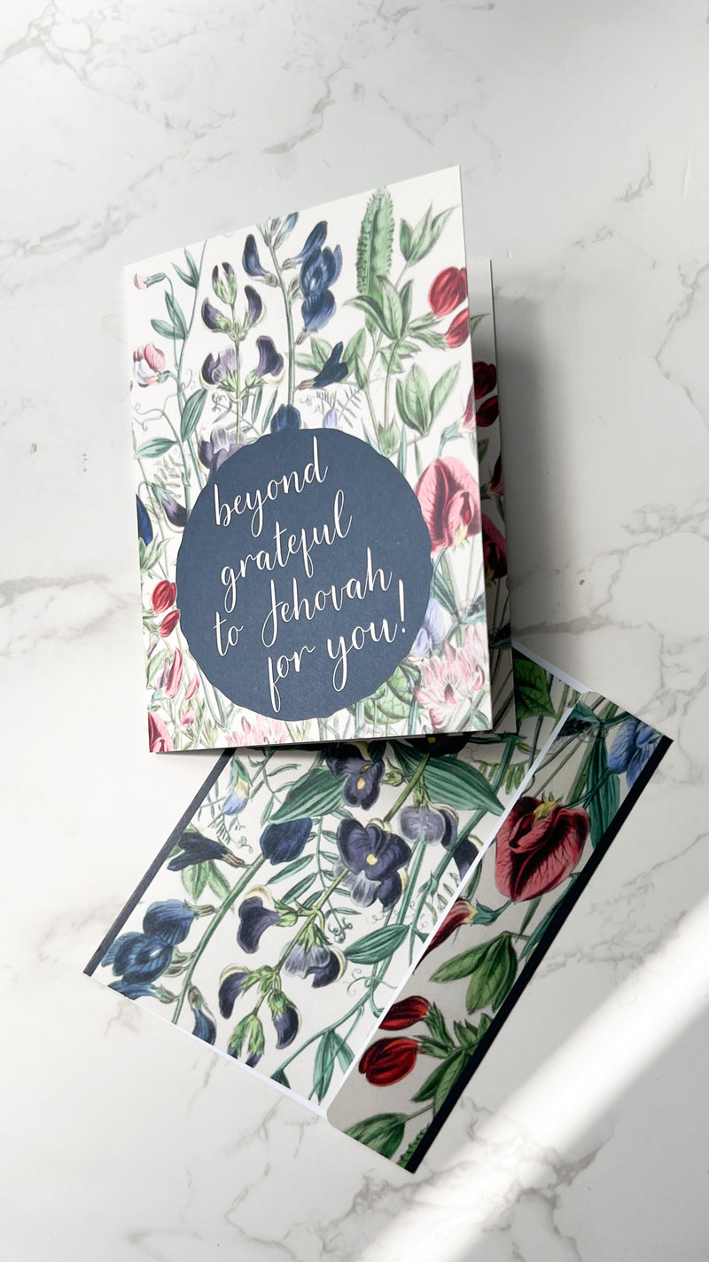 Beyond Grateful 4 x 6 Greeting Card