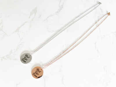 Best Life Ever Necklace - Round