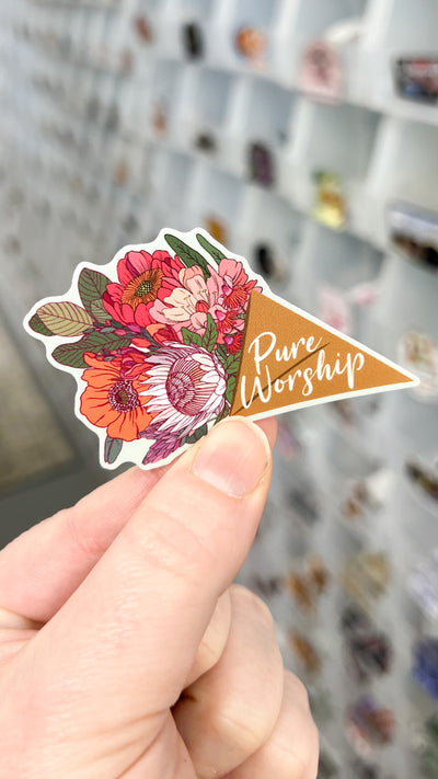 Pure Worship Bouquet Stickers