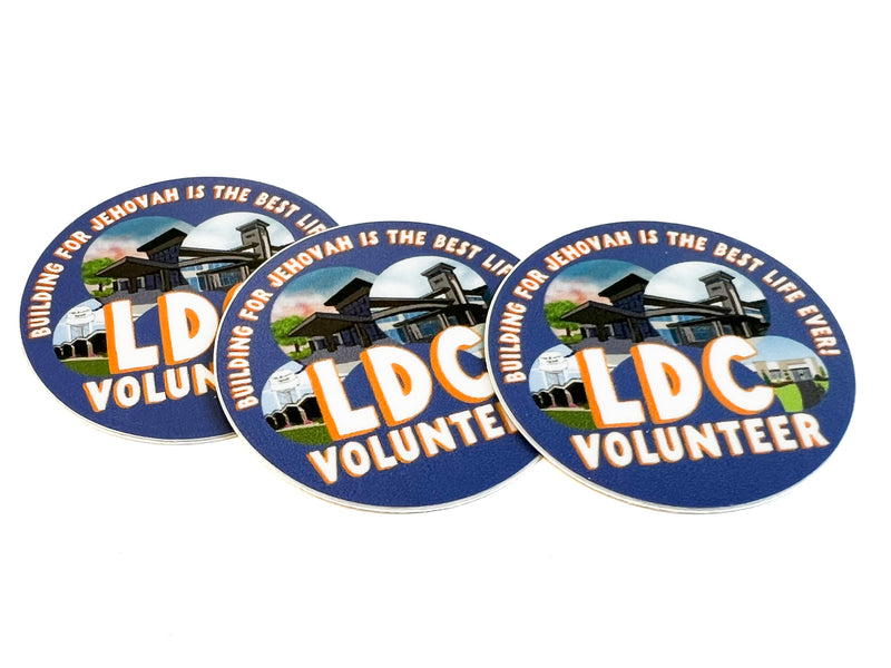 LDC Volunteer Stickers