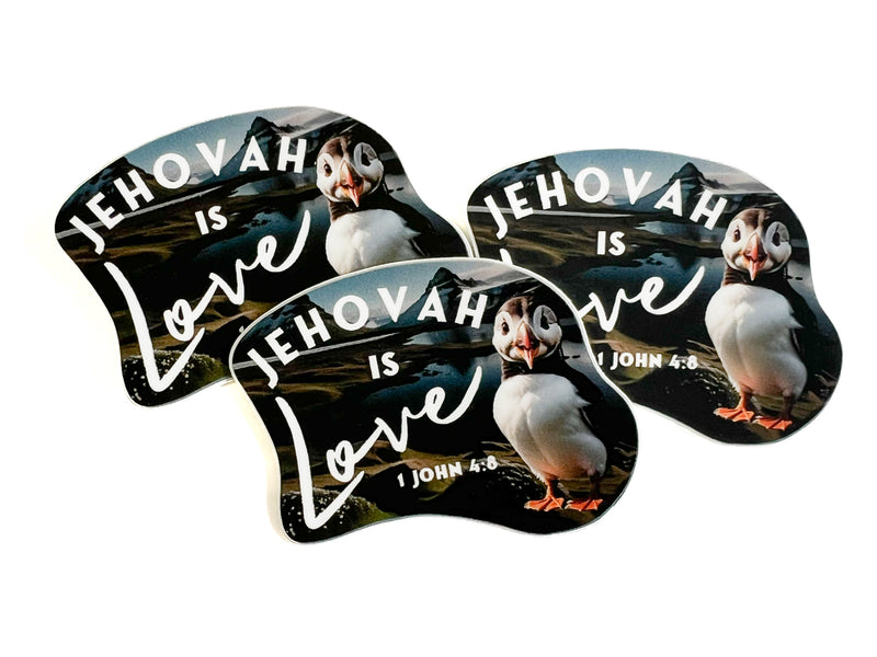 Jehovah is Love Stickers - Puffin