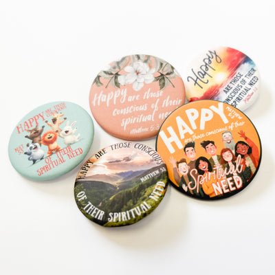 Happy Are Those Conscious Of Their Spiritual Need Pins
