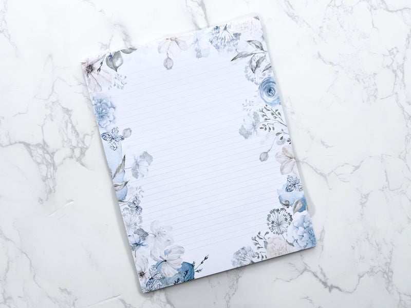 Winter Roses Letter Writing Notepad - GINGERS