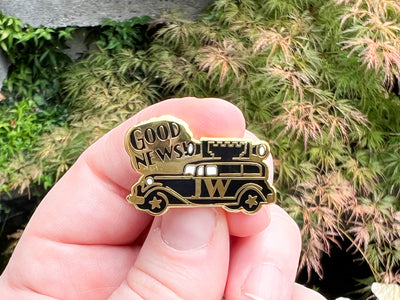 Good News Sound Car Enamel Pins