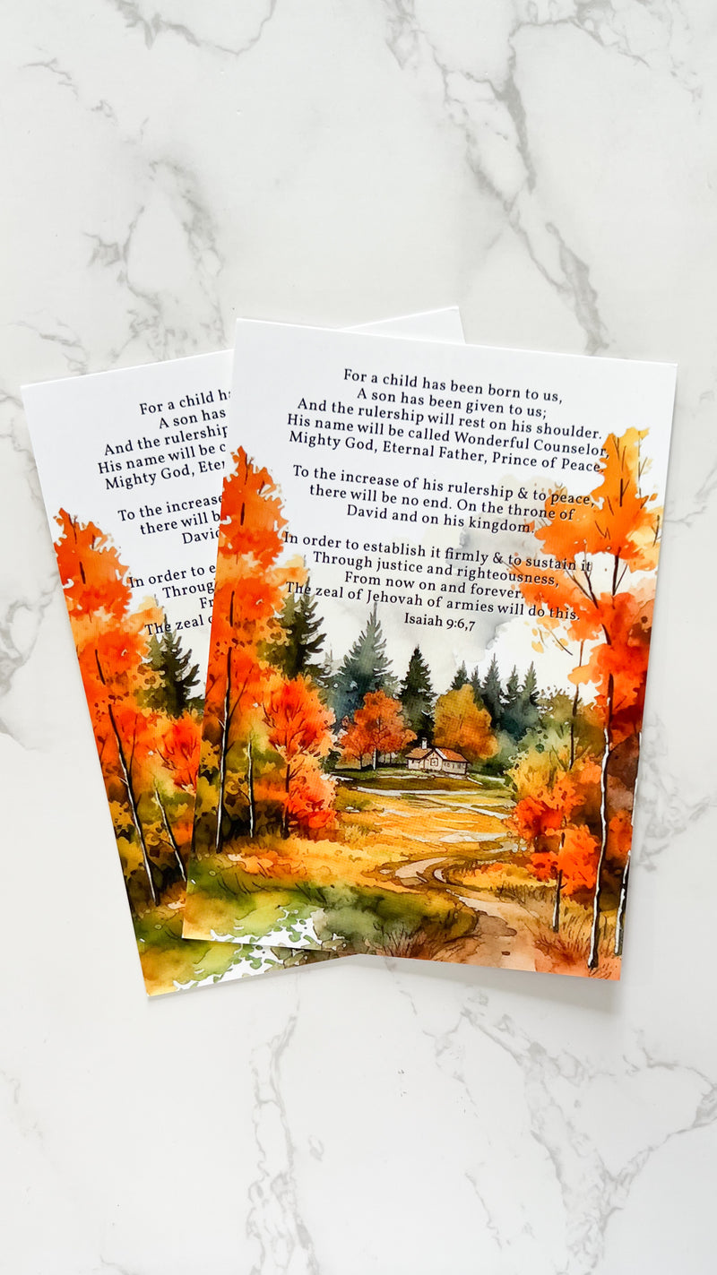 September Campaign Isaiah 5 x 7 Postcards - GINGERS