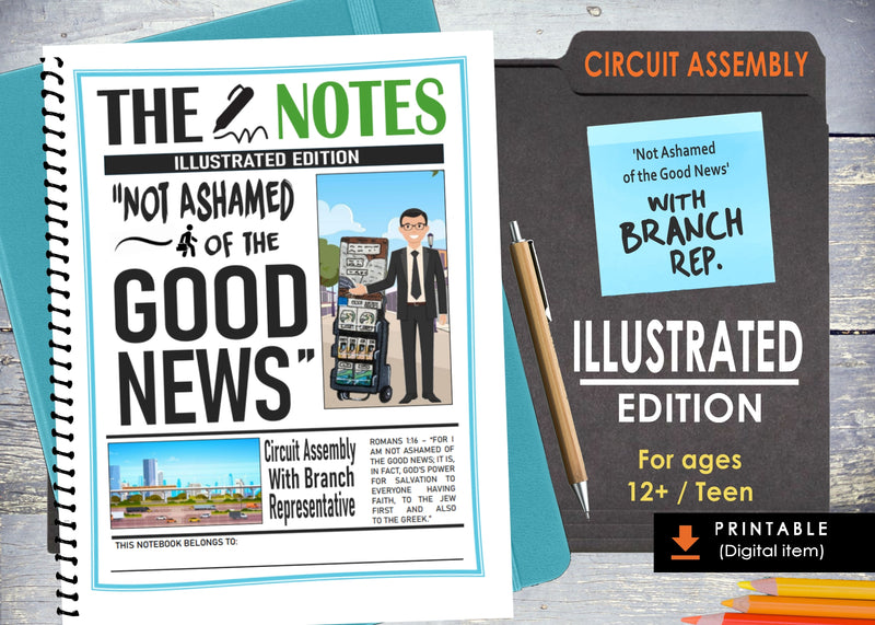 Not Ashamed of The Good News Assembly Activity Notebook Printable - Digital Item -  Teen Edition