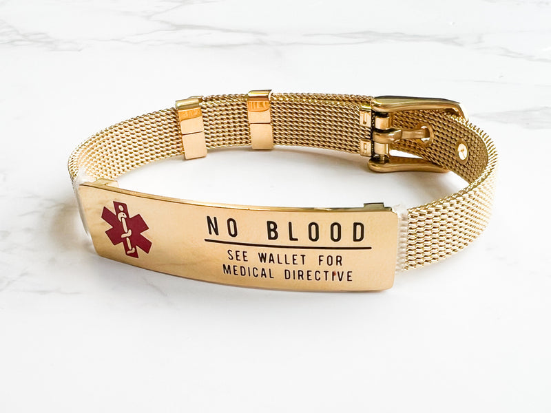 No Blood Adjustable Bracelet - GINGERS