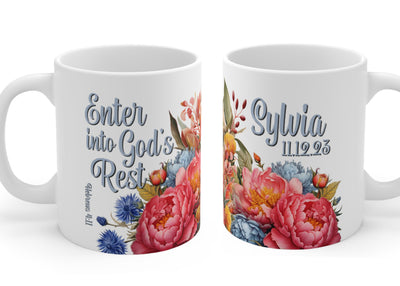 Personalized Enter Into Gods Rest - Assembly  Mug - GINGERS