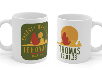 Personalized Eagerly Wait For Jehovah - Assembly  Mug - GINGERS