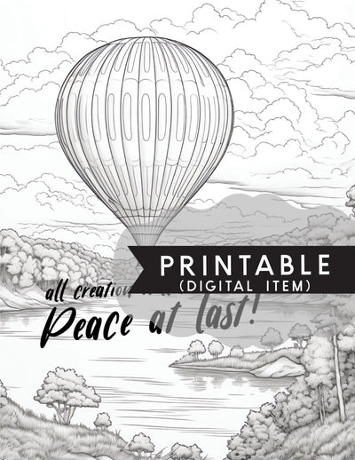 Peace At Last Coloring Page - Digital Item - GINGERS