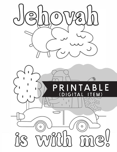 Jehovah Is With Me Coloring Page - Print At Home - GINGERS