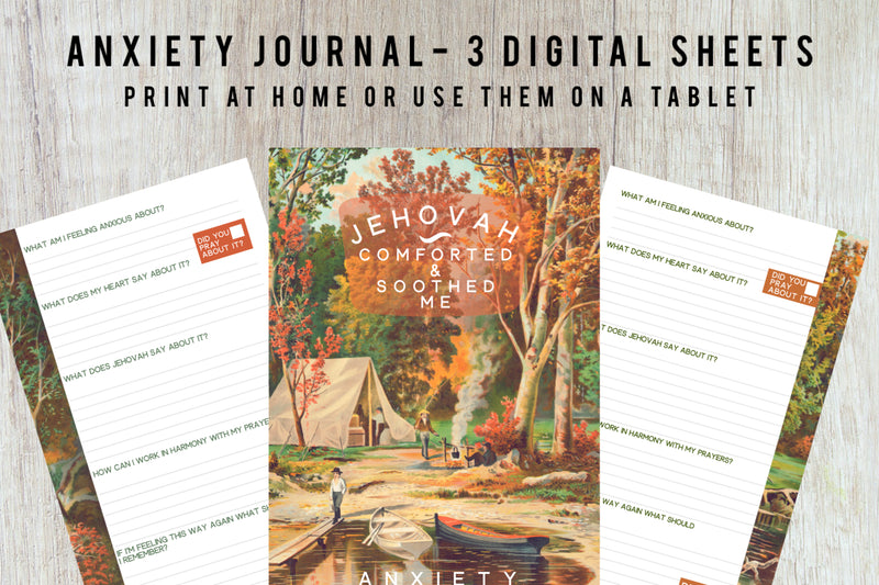 Autumn Forest Anxiety Journal - Digital + Print At Home