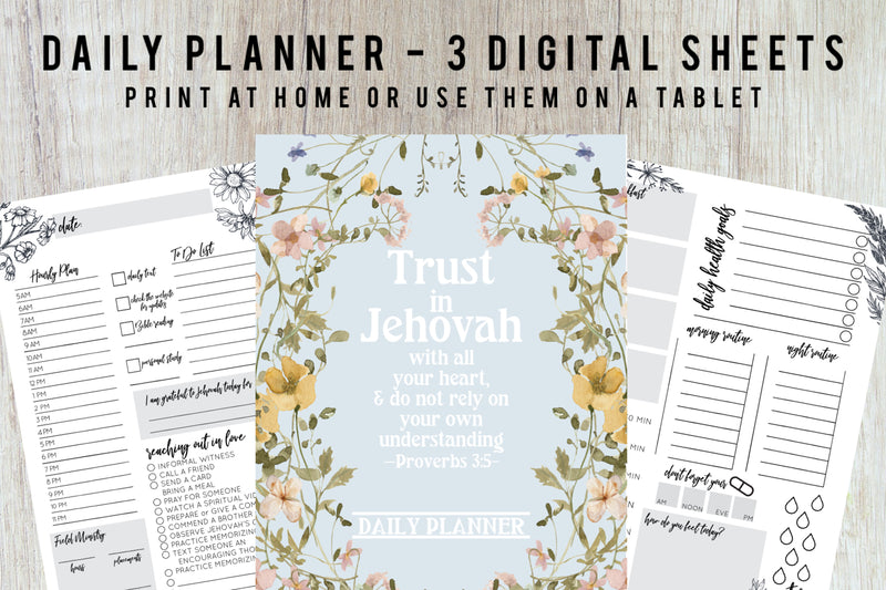 Daily Planner Journal - Digital + Print At Home