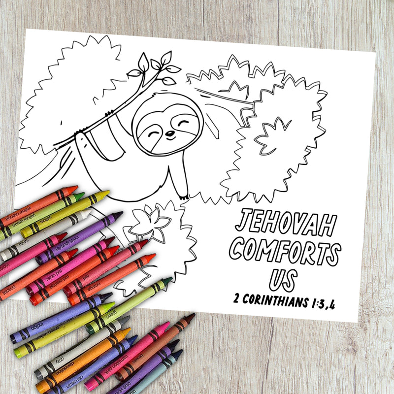 Jehovah Comforts Us Coloring Page - Print At Home