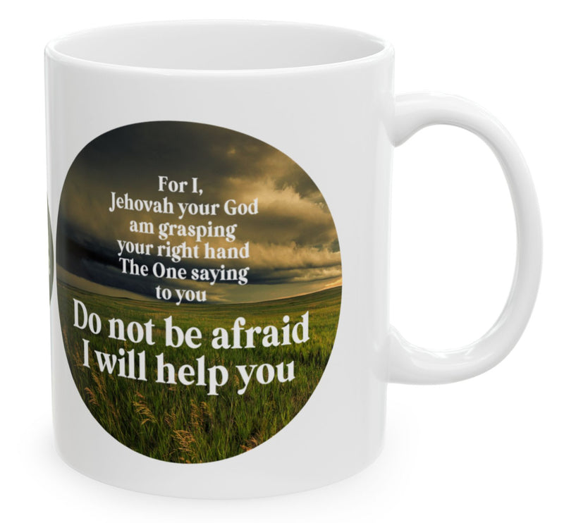 Isaiah 41:10, 13 Dark Skies Mug