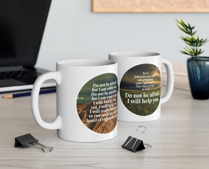 Isaiah 41:10, 13 Dark Skies Mug