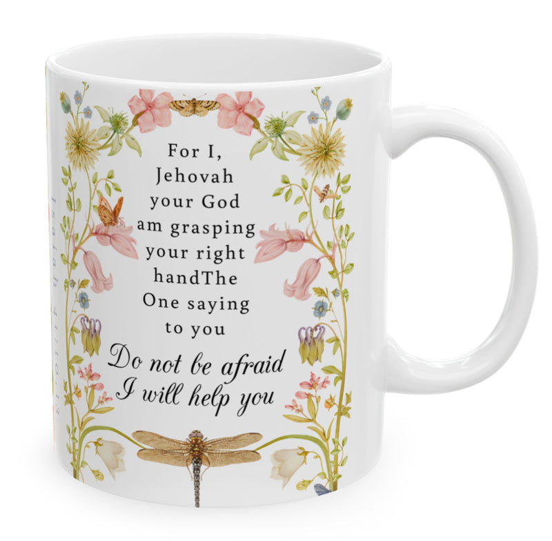 Isaiah 41:10, 13 Meadow Mug