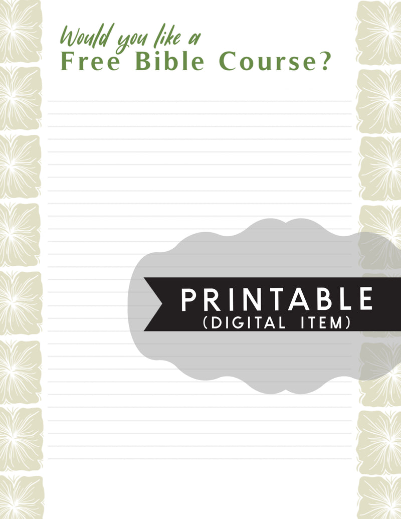 Bible Study Letter Writing Printable -Print At Home - Stamped