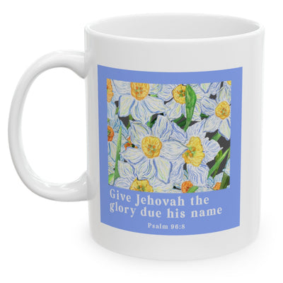 Give Jehovah The Glory Due His Name Mug - Floral