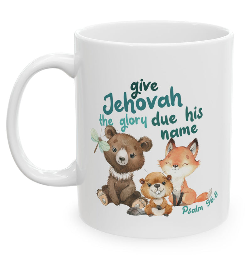 Give Jehovah The Glory Due His Name Mug - Forest Animals