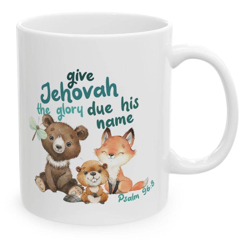 Give Jehovah The Glory Due His Name Mug - Forest Animals