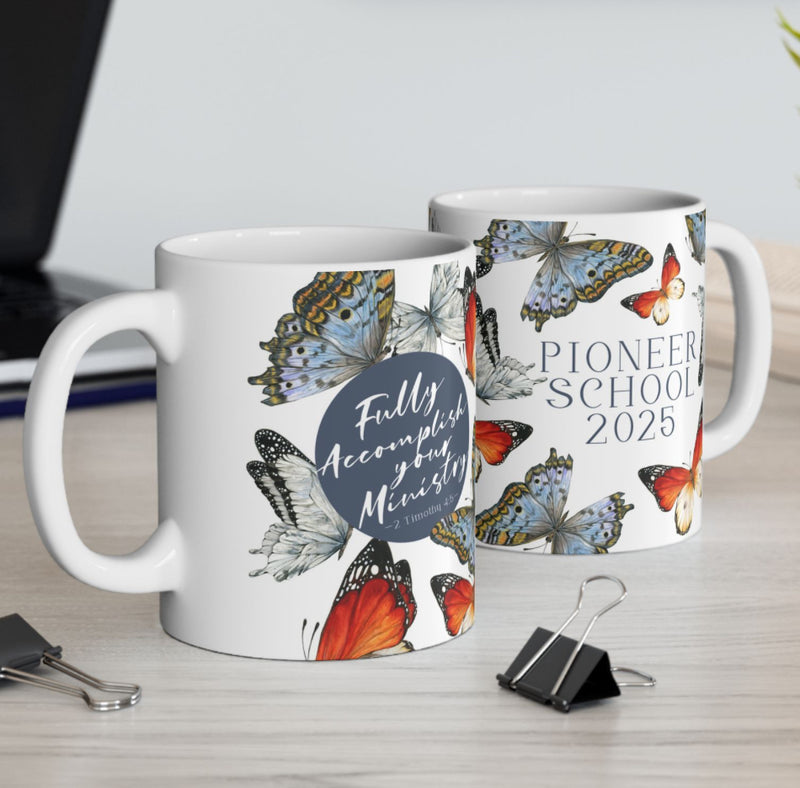 Pioneer School Butterfly Mug