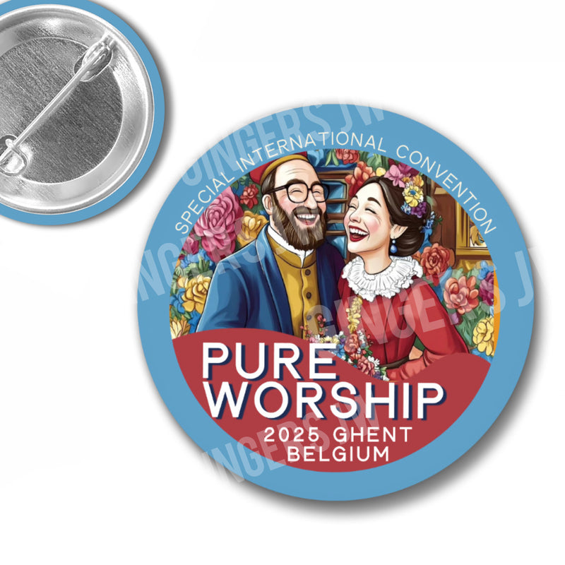 Pure Worship Pins - Belgium Happy Friends