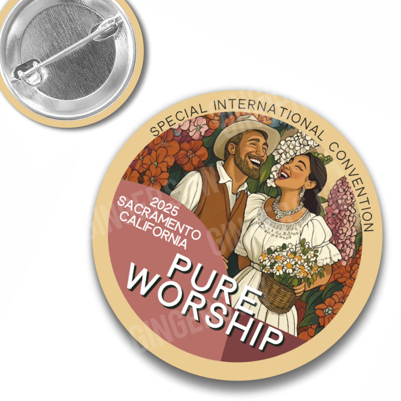 Pure Worship Pins - Sacramento California Happy Friends