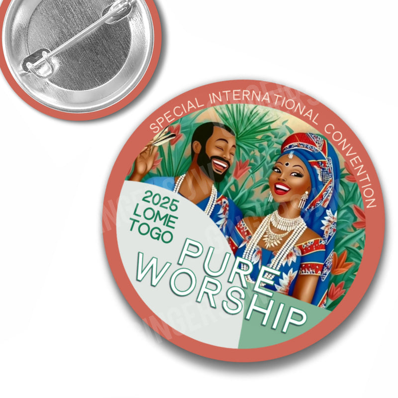 Pure Worship Pins - Lome Togo Happy Friends