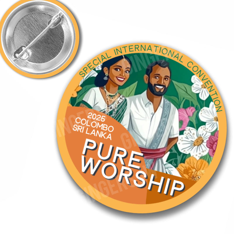 Pure Worship Pins - Sri Lanka Happy Friends