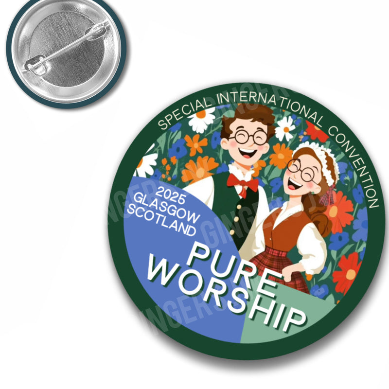 Pure Worship Pins - Scotland Happy Friends