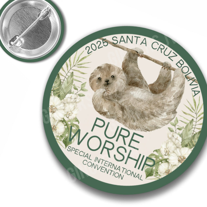 Pure Worship Pins- Sloth