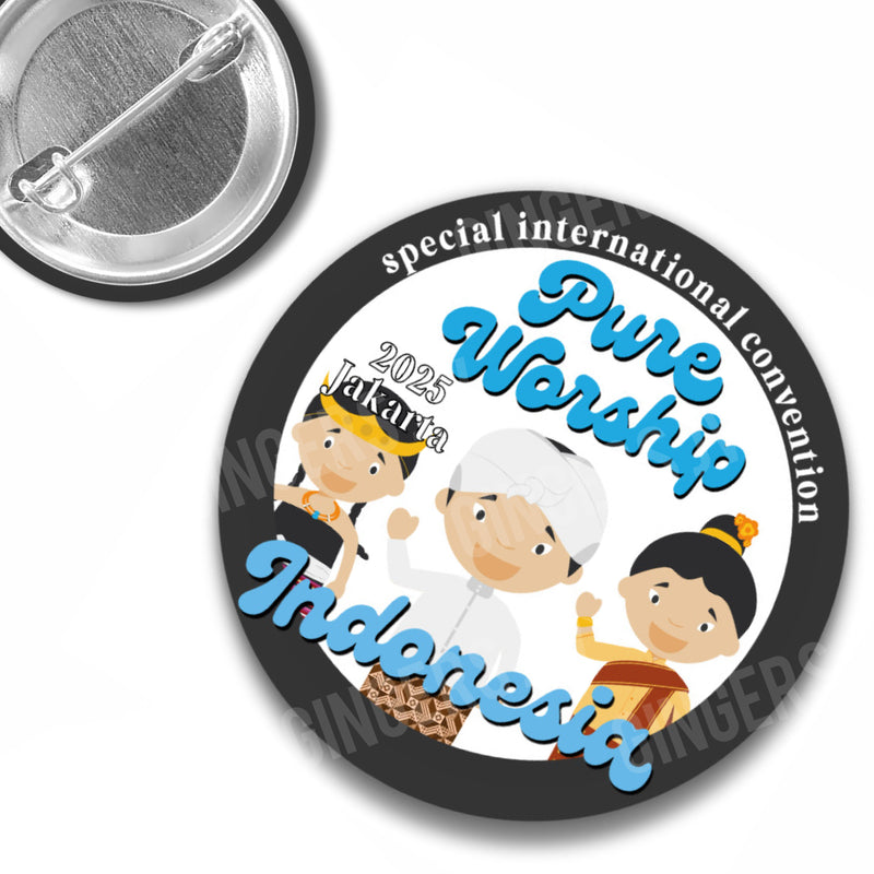 Pure Worship Pins - Indonesia Brotherhood