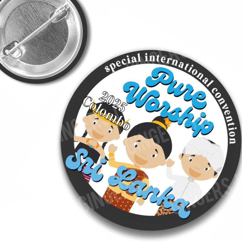 Pure Worship Pins - Sri Lanka Brotherhood