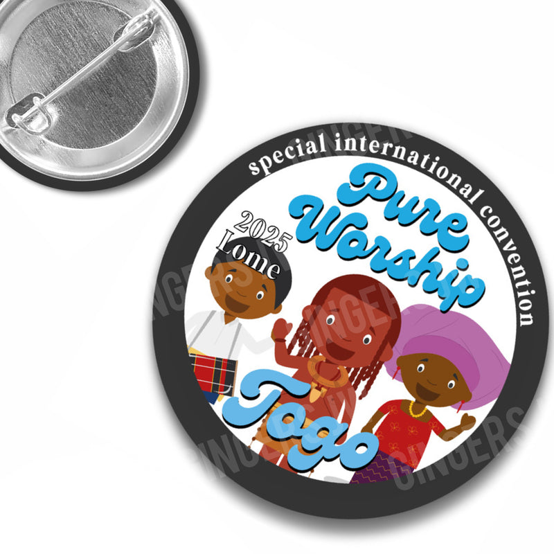 Pure Worship Pins - Lome Togo Brotherhood