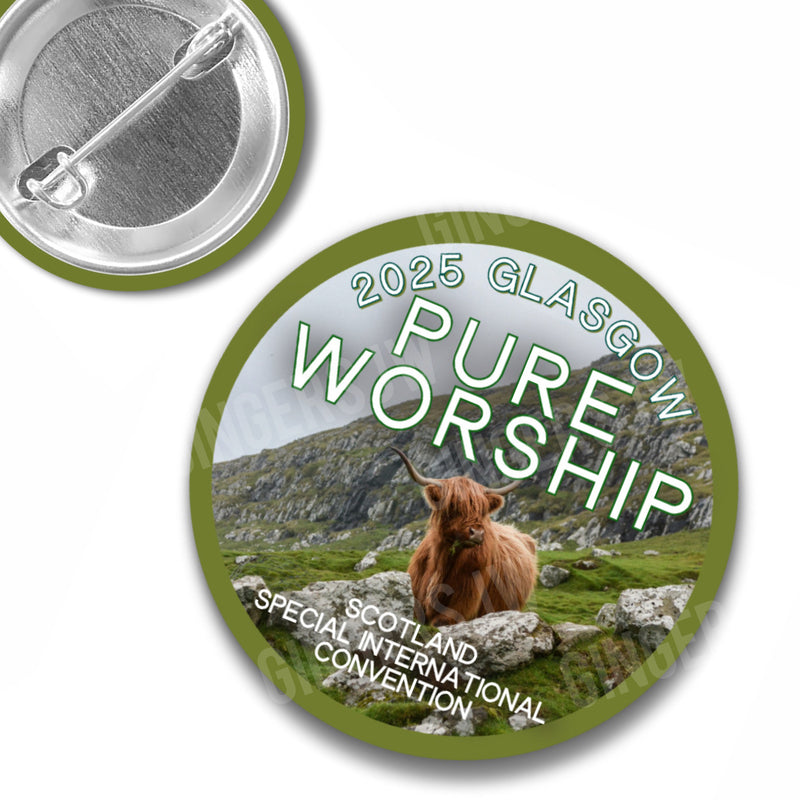 Pure Worship Pins - Scotland Highland Cow