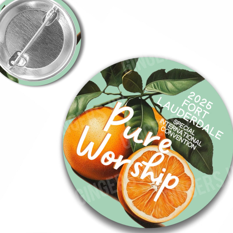 Pure Worship Pins - Fort Lauderdale Florida Oranges