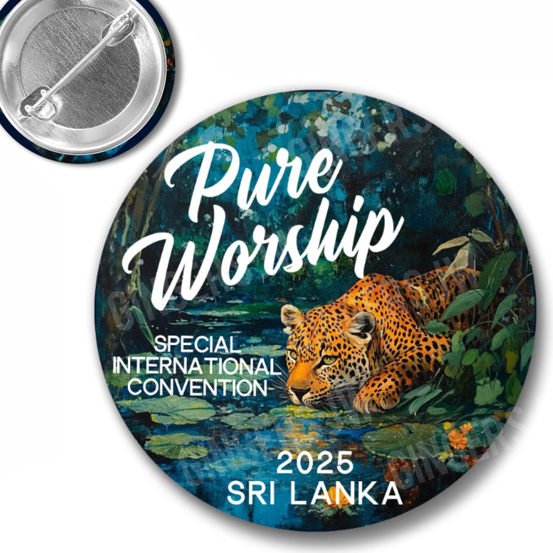 Pure Worship Pins - Sri Lanka Leopard