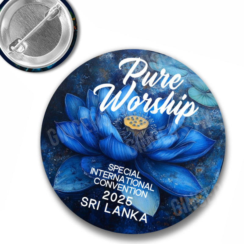 Pure Worship Pins - Sri Lanka Blue Lotus