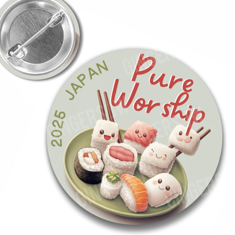 Pure Worship Pins - Japan Sushi