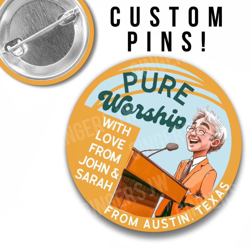 Pure Worship Pins - Personalized Chairman