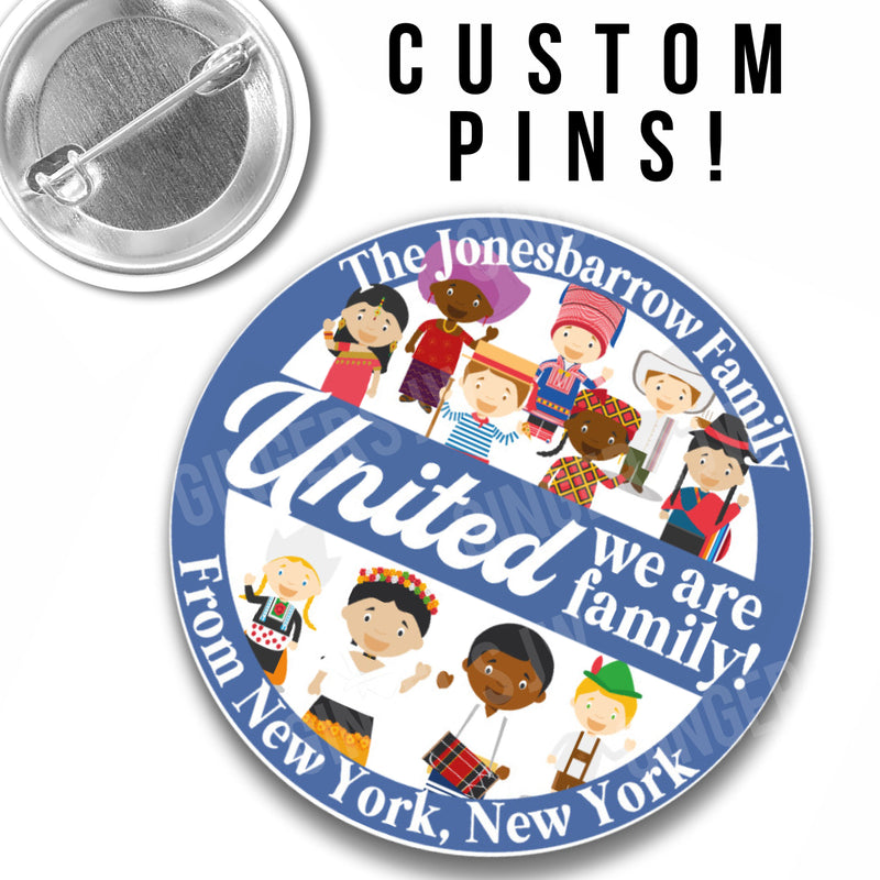 Pure Worship Pins - Personalized Family