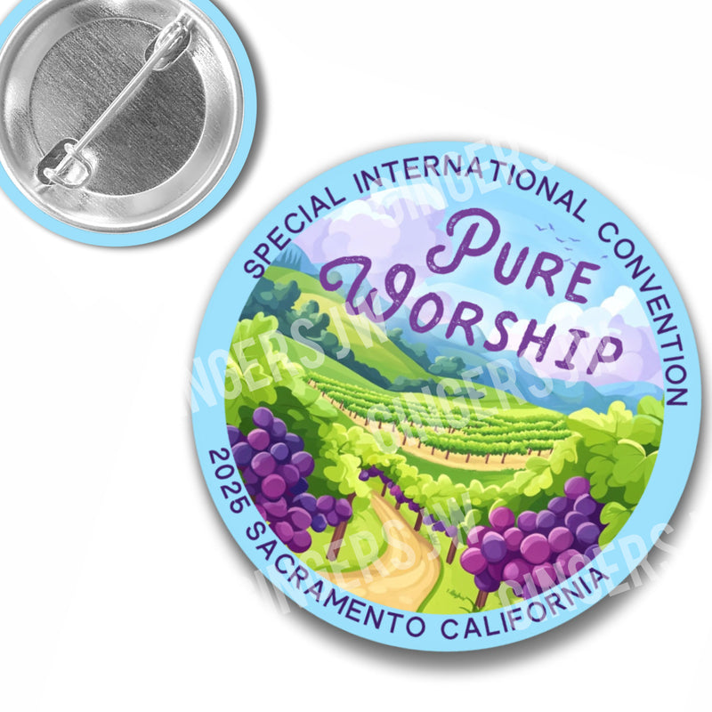 Pure Worship Pins - Sacramento California Wine Country