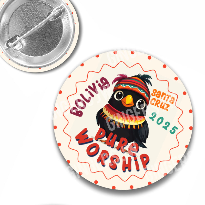 Pure Worship Pins - Bolivia Bird