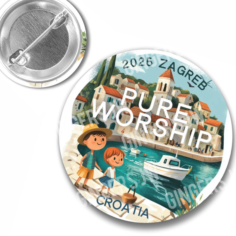 Pure Worship Pins - Croatia Town