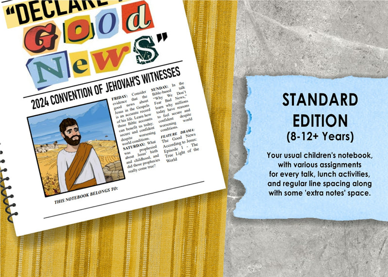Standard Edition - Declare The Good News Notebook Printable - Digital Item