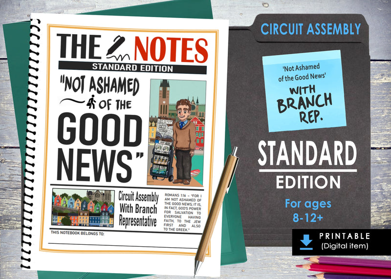 Not Ashamed of The Good News Assembly Activity Notebook Printable - Digital Item - Standard Edition