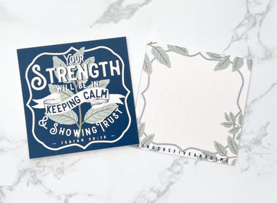 Your Strength Will Be in Keeping Calm and Showing Trust Bite Size Cards - GINGERS
