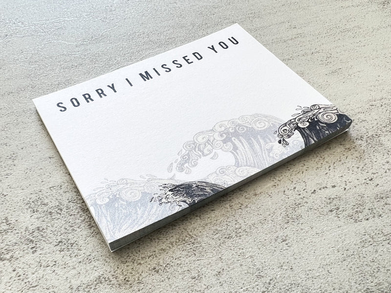 Sorry I Missed You Wave - Mini Sticky Notes - GINGERS