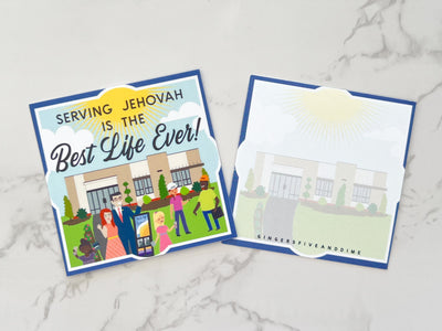 Serving Jehovah is the Best Life Ever Bite Size Cards - GINGERS